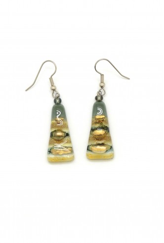 Glass Triangle Earrings Glass Triangle Earrings